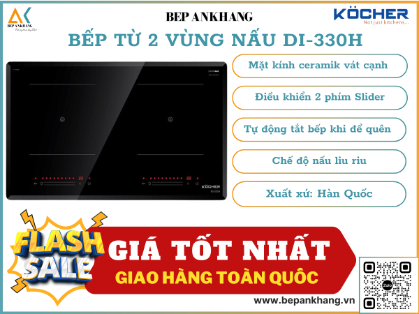BẾP TỪ ĐÔI KOCHER DI-330H - Made in Korea